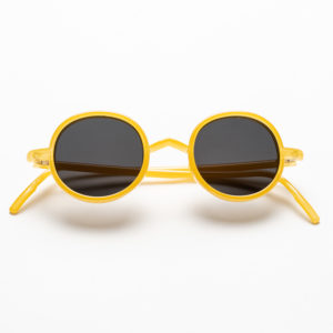 Ciqi Gordon Yellow designer sunglasses are made in Japan