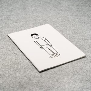 BLANK BOY notebook has blank pages, design by Noritake
